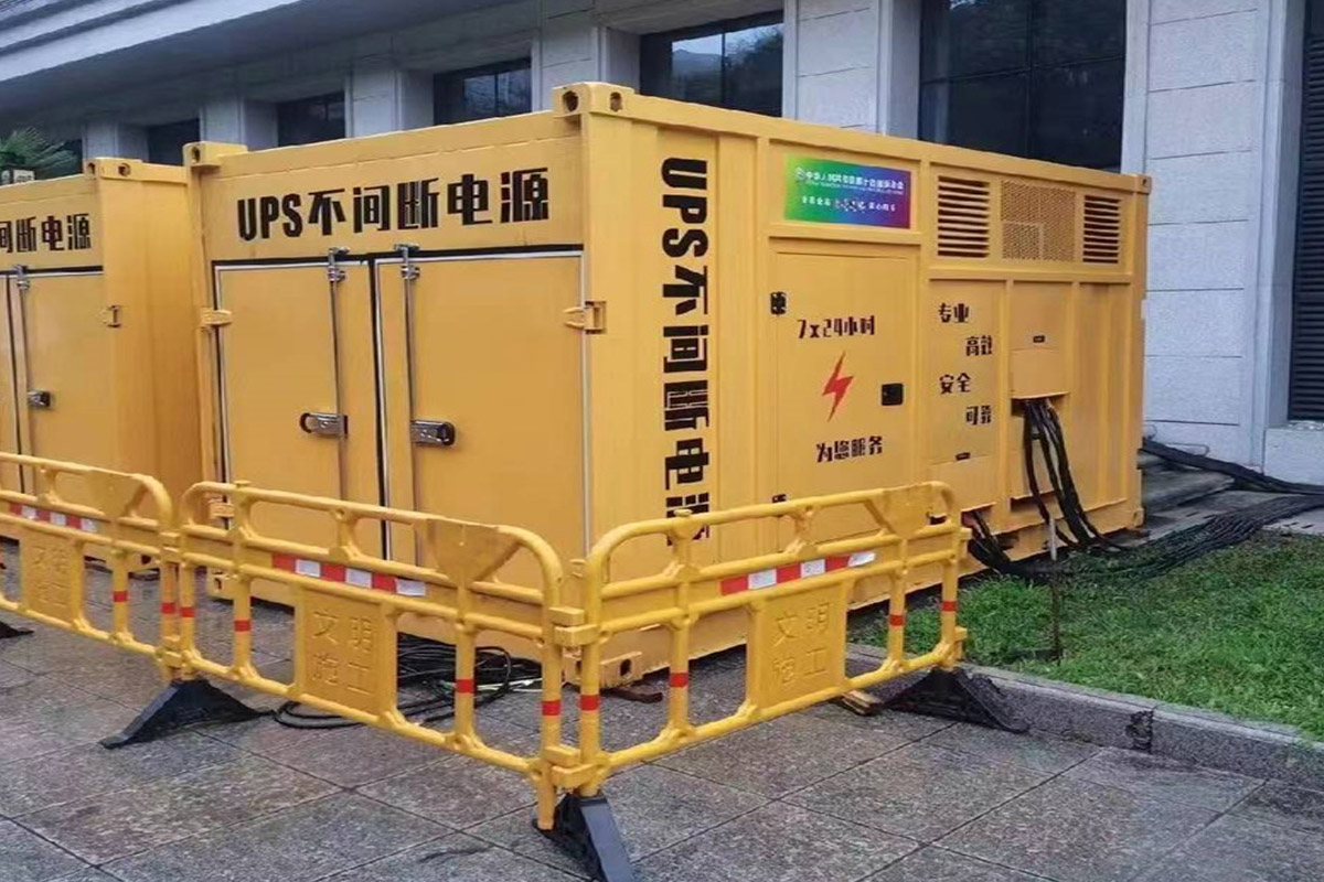 铁门关发电机租赁施工现场