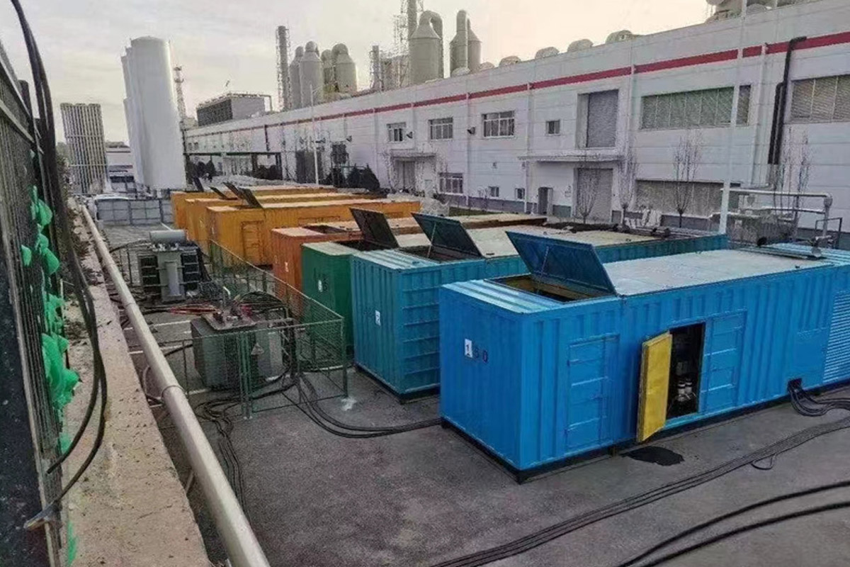 铁门关发电机租赁施工现场