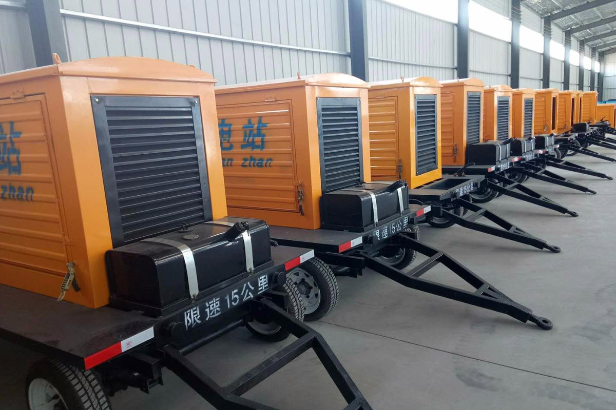 铁门关发电机租赁施工现场